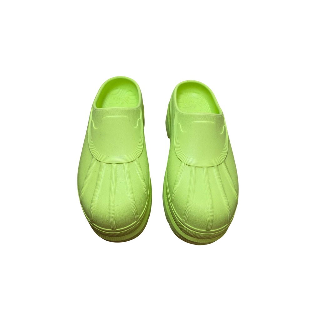 Sorel Caribou Clog Womens 12 Signal Yellow Neon Green Rubber Platform NL5009-309